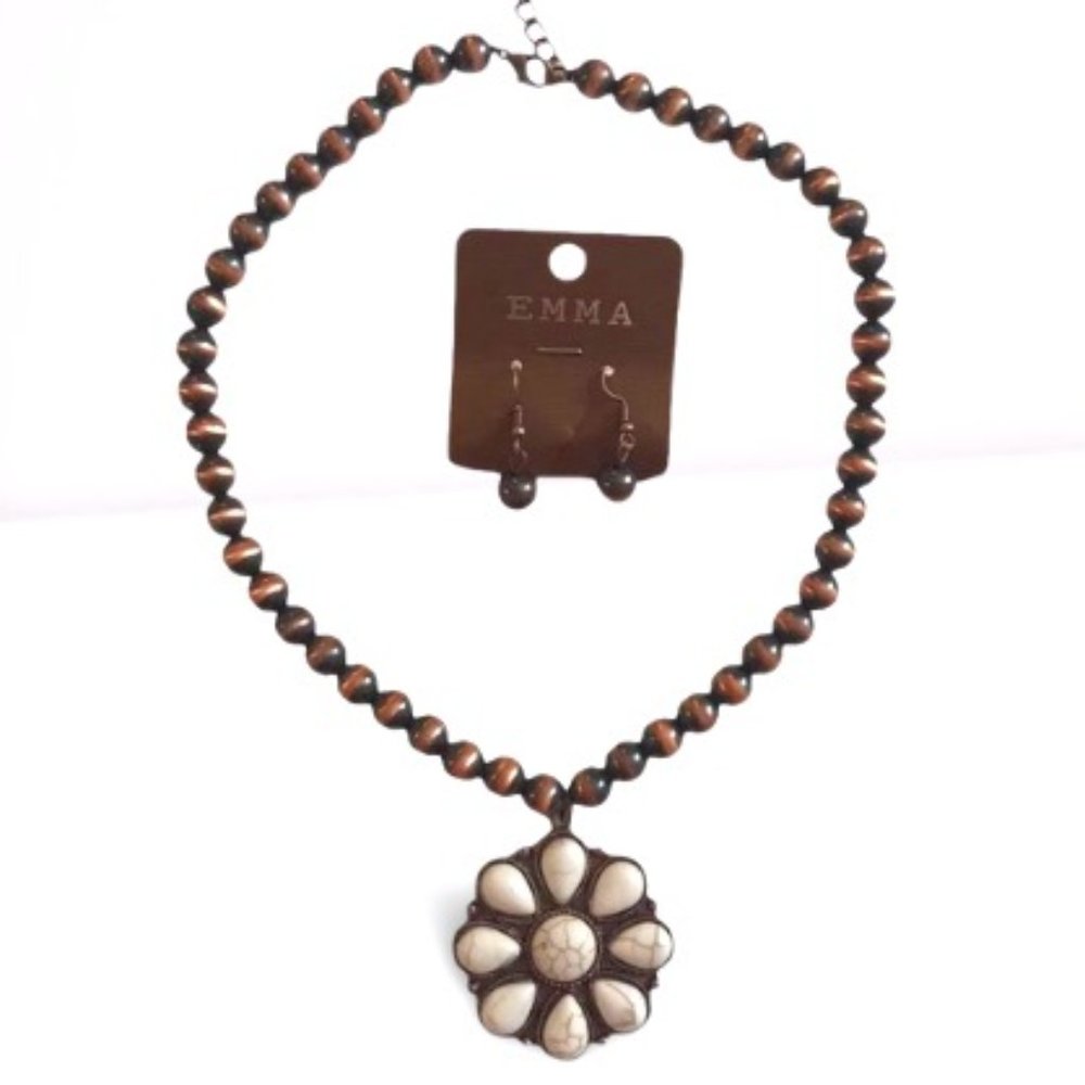 WESTERN NECKLACE w/ EARRINGS, NWT